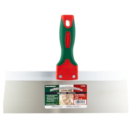 Warner PROGRIP 12" Mexican Heritage Taping Knife, Stainless Steel Blade 11553